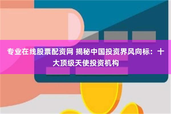 专业在线股票配资网 揭秘中国投资界风向标：十大顶级天使投资机构