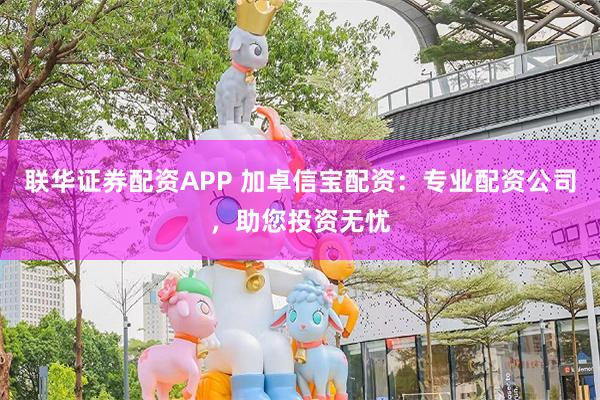 联华证券配资APP 加卓信宝配资：专业配资公司，助您投资无忧
