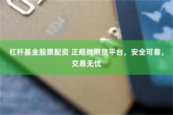 杠杆基金股票配资 正规微期货平台，安全可靠，交易无忧