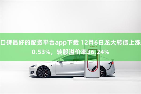 口碑最好的配资平台app下载 12月6日龙大转债上涨0.53%，转股溢价率36.24%