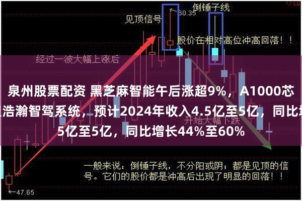 泉州股票配资 黑芝麻智能午后涨超9%，A1000芯片助力吉利千里浩瀚智驾系统，预计2024年收入4.5亿至5亿，同比增长44%至60%