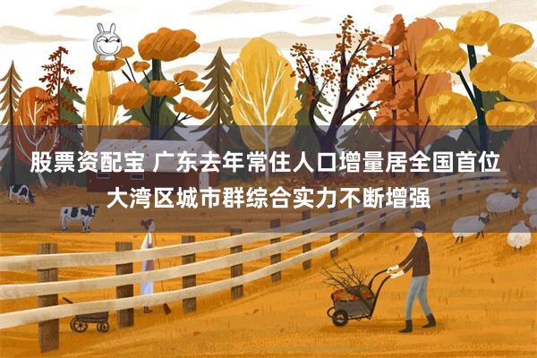 股票资配宝 广东去年常住人口增量居全国首位 大湾区城市群综合实力不断增强