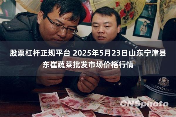 股票杠杆正规平台 2025年5月23日山东宁津县东崔蔬菜批发市场价格行情