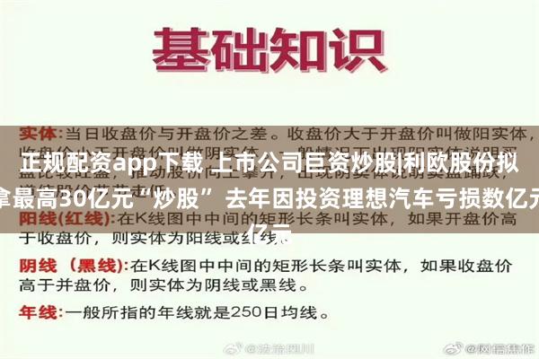 正规配资app下载 上市公司巨资炒股|利欧股份拟拿最高30亿元“炒股” 去年因投资理想汽车亏损数亿元
